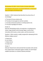 Microbiology UTA 2460 &ndash; Exam 2 Practice Test Bank &lpar;2026&sol;2027&rpar; &NewLine;250 &plus;Questions with Answers and Detailed Rationales &vert; University of &NewLine;Texas at Arlington &lpar;UTA&rpar; Review Guide 
