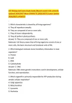 UCF Biology Exit Exam Study Guide &lpar;Recent exam&rpar; Fully solved & &NewLine;updated 2026&sol;2027 Most COMPLETE &lpar;2026&sol;2027&rpar; &lpar;Latest Update &NewLine;2026&sol;2027&rpar; UPDATE&excl;&excl; 