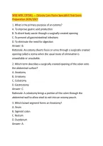 WEB WOC OST581 &mdash; Ostomy Care Nurse Specialist Final Exam &NewLine;Preparation 2026&sol;2027 