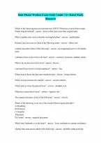 Stott Pilates Written Exam 100 Correct Answers Verified A Graded