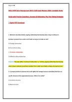 WGU D099 Sales Management &lpar;BUS 3130&rpar; Exam Mastery 2026&colon; Complete Study Guide with Practice Questions&comma; Answers & Rationales&comma; Plus Test-Taking Strategies &vert; Digital PDF Download