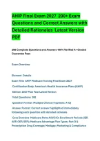 AHIP Final Exam 2027 200+ Exam Questions and Correct Answers with ...