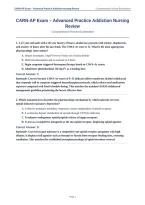 CARN-AP Exam Advanced Practice Addiction Nursing Comprehensive Review Actual 2026&sol;2027 with Detailed Rationales &vert; Complete Exam-Style Questions &vert; Pass Guaranteed &ndash; A&plus; Graded