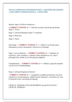 Critical Thinking NUR 200 Hondros Exam 1 &vert; Practice Questions&comma; Answers & Comprehensive Exam Review 2026&sol;2027