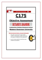 C175 Fundamentals of Database Management Systems Objective Assessment Study Guide &lpar;2026&sol;2027&rpar; &vert; WGU Exam Review
