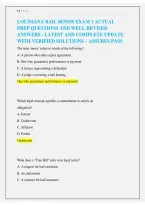 Louisiana Bail Bonds Exam 1 &vert; Practice Questions&comma; Correct Answers & Comprehensive Licensing Exam Review 2026&sol;2027