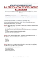 Fdny Z51 Written Exam 2026 Newest Exam Preparation With Complete Questions And Correct Answers With Rationales &vert; Already Graded A&plus;&vert; &vert;Brand New Version&excl;&excl;
