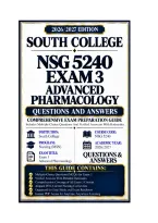 NSG 5240 Exam 3 Advanced Pharmacology Questions And Answers 2026&sol;2027 South College