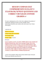 HESI RN Exit Comprehensive B Exam V2&colon; Practice Test Bank