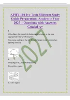 APHY 101 Ivy Tech Midterm Study&NewLine;Guide Preparation&comma; Academic Year&NewLine;2027 &ndash; Questions with Answers&NewLine;Graded A&plus;&NewLine;B&NewLine;Using Figure 1&period;2&comma; match the following descriptions to the most&NewLine;appropriate letter on the diagram&colon;&NewLine;Free nerve endings in the skin detect chang