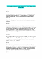CON 2370 Simplified Acquisition Procedures Questions and Answers Already Passed A GUARANTEED