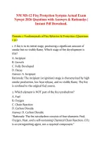 NM MS-12 Fire Protection Systems Exam 2027 &vert; Questions and Answers &vert; PDF Download&NewLine;