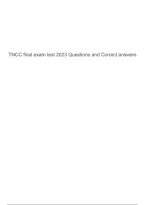 TNCC Final Exam 2023 - Key Questions and Correct Answers Analysis&period;pdf