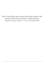 Tncc Final Exam Latest Versions 2024-2025 - 1500 Questions & Verified 