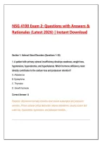 NR 511 Final Exam&colon; Questions with Answers&NewLine;& Rationales &lpar;Latest 2026&rpar; &vert; Instant&NewLine;Download&NewLine;