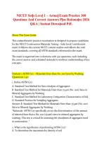 NICET Soils Level 1 Exam 2027 &vert; 300 Questions and Answers &vert; PDF&NewLine;