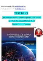 Test Bank for Operations and Supply Chain Management&comma; 17th Edition by F&period; Robert Jacobs&NewLine;