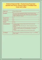 Database Design and SQL - Practical Exam Preparation - Questions and ...