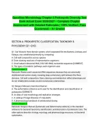 OpenStax Mic&NewLine;&NewLine;robiology Chapter 4 Prokaryotic Diversity Test Bank Actual Exam 2026&sol;2027 &ndash; Complete Chapter Assessment with Detailed Rationales &vert; 100&percnt; Verified &vert; Pass Guaranteed &ndash; A&plus; Graded