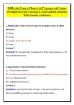BIOL 2302 Exam 4 &lpar;Chapter 28&colon; Pregnancy and Human &NewLine;Development&rpar; Part 3 of Exam 4&period; Main Chapter Questions &NewLine;With Complete Solutions