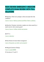 Rosh Review Emergency Medicine&NewLine;Complete Exam Review With Full&NewLine;Solutions&NewLine;