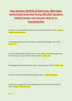Bmw members UPDATED ACTUAL Exam&colon; 100&percnt; Expert &NewLine;Verified Study Guide Real Testing 2026&vert;2027 Questions &NewLine;Detailed Answers and Instructor Note For A&plus; &NewLine;Guaranteed Pass