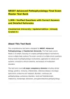NR507 Advanced Pathophysiology Final Exam Master Test Bank&NewLine;1&comma;000&plus; Verified Questions with Correct Answers and Detailed Rationales&NewLine;Chamberlain University &vert; Updated Edition &vert; Already Graded A&plus;&NewLine;&lowbar;&lowbar;&lowbar;&lowbar;&lowbar;&lowbar;&lowbar;&lowbar;&lowbar;&lowbar;&lowbar;&lowbar;&lowbar;&lowbar;&lowbar;&lowbar;&lowbar;&lowbar;&lowbar;&lowbar;&lowbar;&lowbar;&lowbar;&lowbar;&lowbar;&lowbar;&lowbar;&lowbar;&lowbar;&lowbar;&lowbar;&lowbar;&lowbar;&lowbar;&lowbar;&lowbar;&lowbar;&lowbar;&lowbar;&lowbar;&NewLine;About This Test Ban