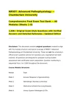 NR507&colon; Advanced Pathophysiology &mdash; Chamberlain University&NewLine;Comprehensive Final Exam Test Bank &mdash; All Modules &lpar;Weeks 1&ndash;8&rpar;&NewLine;1&comma;000&plus; Original Exam-Style Questions with Verified Answers and Detailed Rationales &vert; Updated Edition&NewLine;&lowbar;&lowbar;&lowbar;&lowbar;&lowbar;&lowbar;&lowbar;&lowbar;&lowbar;&lowbar;&lowbar;&lowbar;&lowbar;&lowbar;&lowbar;&lowbar;&lowbar;&lowbar;&lowbar;&lowbar;&lowbar;&lowbar;&lowbar;&lowbar;&lowbar;&lowbar;&lowbar;&lowbar;&lowbar;&lowbar;&lowbar;&lowbar;&lowbar;