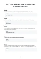 Rpsgt Exam Prep Updated Actual Questions&NewLine;With Correct Answers&NewLine;