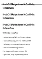 Nevada C-21B Refrigeration and Air Conditioning Contractor Exam QUESTIONS AND CORRECT ANSWERS WITH DETAILED RATIONALES&period;pdf&NewLine;&NewLine;1&period;