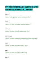 Rvt Ardms Test Bank Questions With&NewLine;Verified Answers Full Review&NewLine;