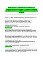  NURS 201 Quiz 3 Asthma Study Guide West Coast University Actual Exam 2026&sol;2027 &ndash; Complete 40 Questions with Detailed Rationales &vert; 100&percnt; Verified &vert; Pass Guaranteed &ndash; A&plus; Graded