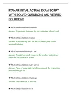 Ryanair Initial Actual Exam Script&NewLine;With Solved Questions And Verified&NewLine;Solutions&NewLine;