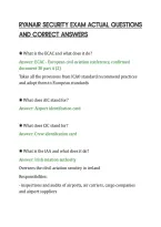 Ryanair Security Exam Actual Questions&NewLine;And Correct Answers&NewLine;
