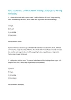 NSG 221 Exam 2 &vert; Mental Health Nursing &lpar;2026&rpar; Q&A &vert; Herzing University