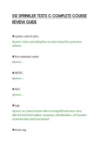 S12 Sprinkler Tests C Complete Course&NewLine;Review Guide