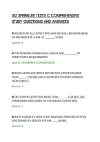 S12 Sprinkler Tests C Comprehensive&NewLine;Study Questions And Answers