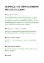 S12 Sprinkler Tests C Practice Questions&NewLine;And Detailed Solutions&NewLine;