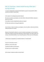 NSG 221 Final Exam &vert; Mental Health Nursing &lpar;2026&rpar; Q&A &vert; Herzing University