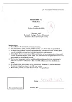 CHY 142 Exam 1A &vert; Questions & Explained Answers &vert; 2026 Updated