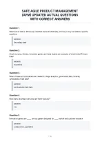 Safe Agile Product Management&NewLine;&lpar;Apm&rpar; Updated Actual Questions&NewLine;With Correct Answers