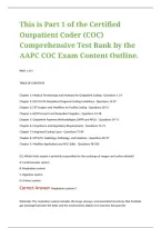Certified Outpatient Coder &lpar;COC&rpar; Comprehensive Test Bank with Practice Questions&comma; Answers&comma; and Detailed Rationales Covering Outpatient Coding&comma; ICD-10-CM&comma; CPT&comma; HCPCS Level II&comma; Medical Necessity&comma; and AAPC Certification Exam Preparation