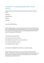 NU 208 Exam 1 &vert; Pathophysiology &lpar;2026&rpar; Q&A &vert; Herzing University