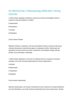 NU 208 Final Exam &vert; Pathophysiology &lpar;2026&rpar; Q&A &vert; Herzing University