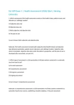 NU 209 Exam 1 &vert; Health Assessment &lpar;2026&rpar; Q&A &vert; Herzing University