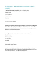 NU 209 Exam 2 &vert; Health Assessment &lpar;2026&rpar; Q&A &vert; Herzing University