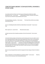 Csm Test Bank 2026&sol;2027 &vert; Exam Questions&comma; Answers & Study Guide