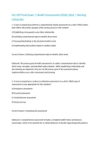 NU 209 Final Exam &vert; Health Assessment &lpar;2026&rpar; Q&A &vert; Herzing University