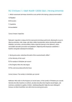 NU 216 Exam 2 &vert; Adult Health I &lpar;2026&rpar; Q&A &vert; Herzing University