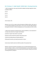 NU 216 Exam 3 &vert; Adult Health I &lpar;2026&rpar; Q&A &vert; Herzing University